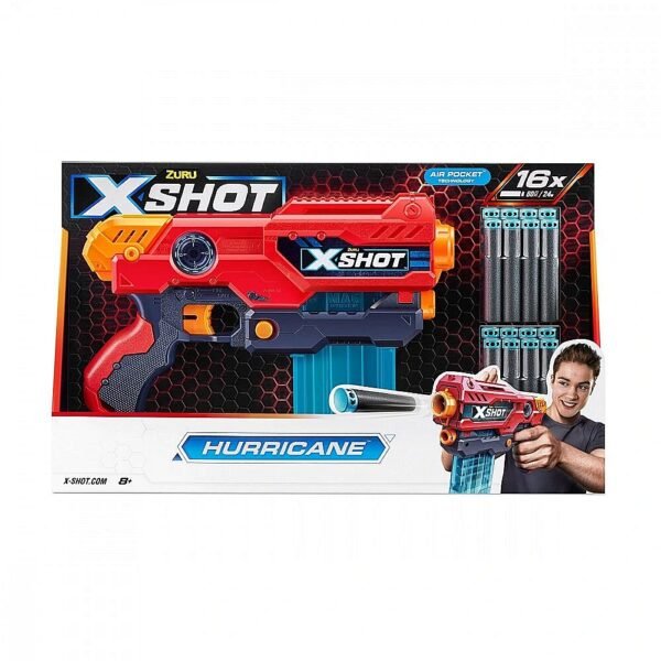 X SHOT EXCEL HURRICANE (16 DARTS)