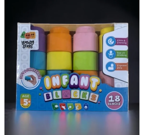 ZEPHYR INFANT BLOCKS - 18 BLOCKS